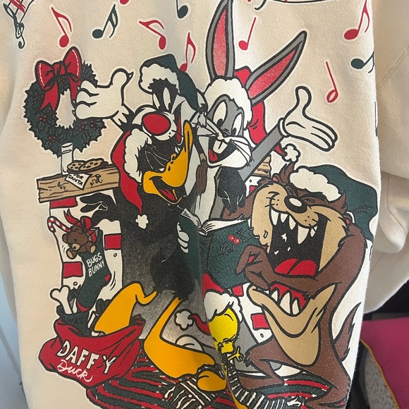 Vintage Looney Tunes Christmas Sweater - Picture 2 of 3